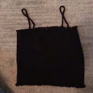 Black Tube Top With Straps